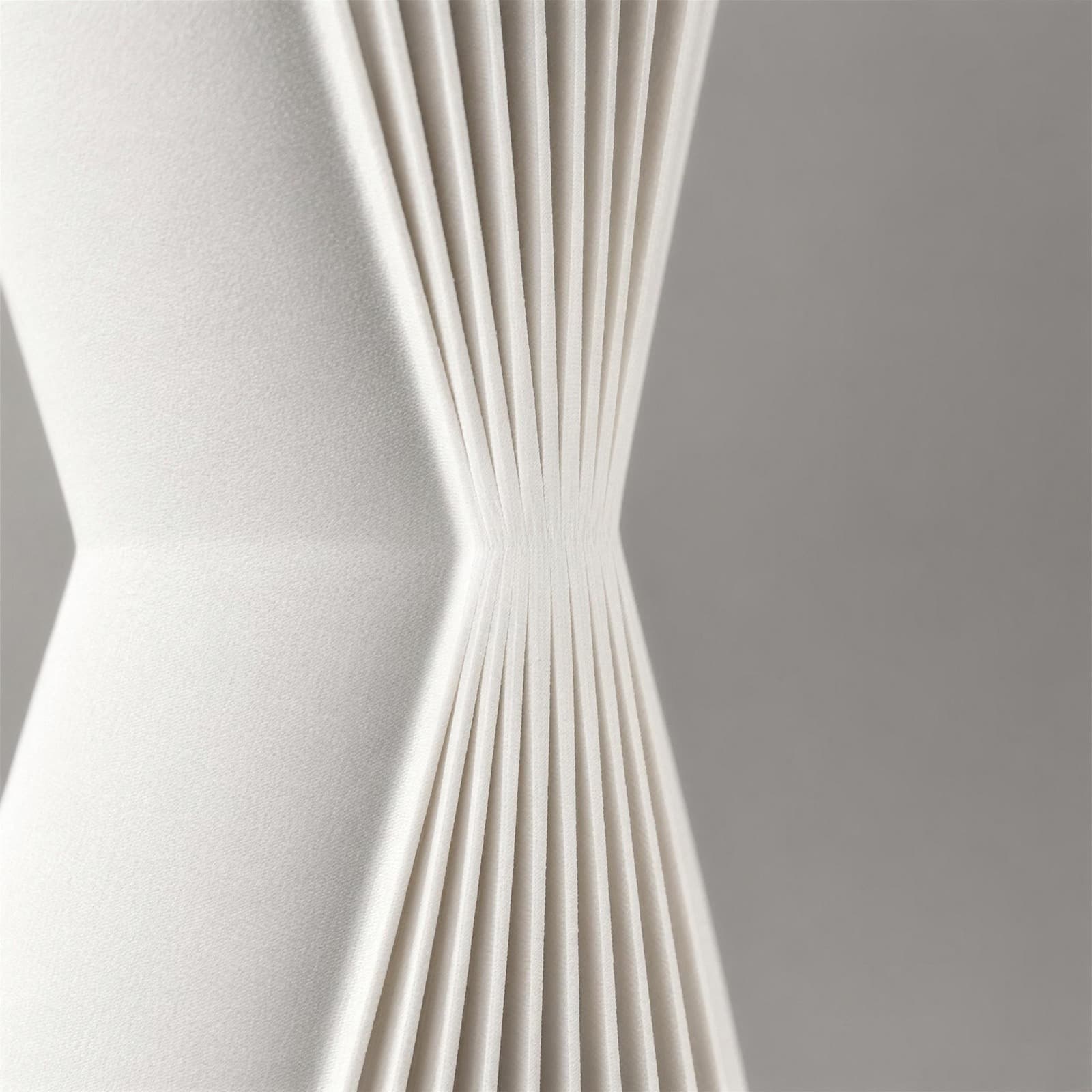 Ventaglio – Vase aus gefächerten senkrechten Flächen aus dem 3D-Druck 3