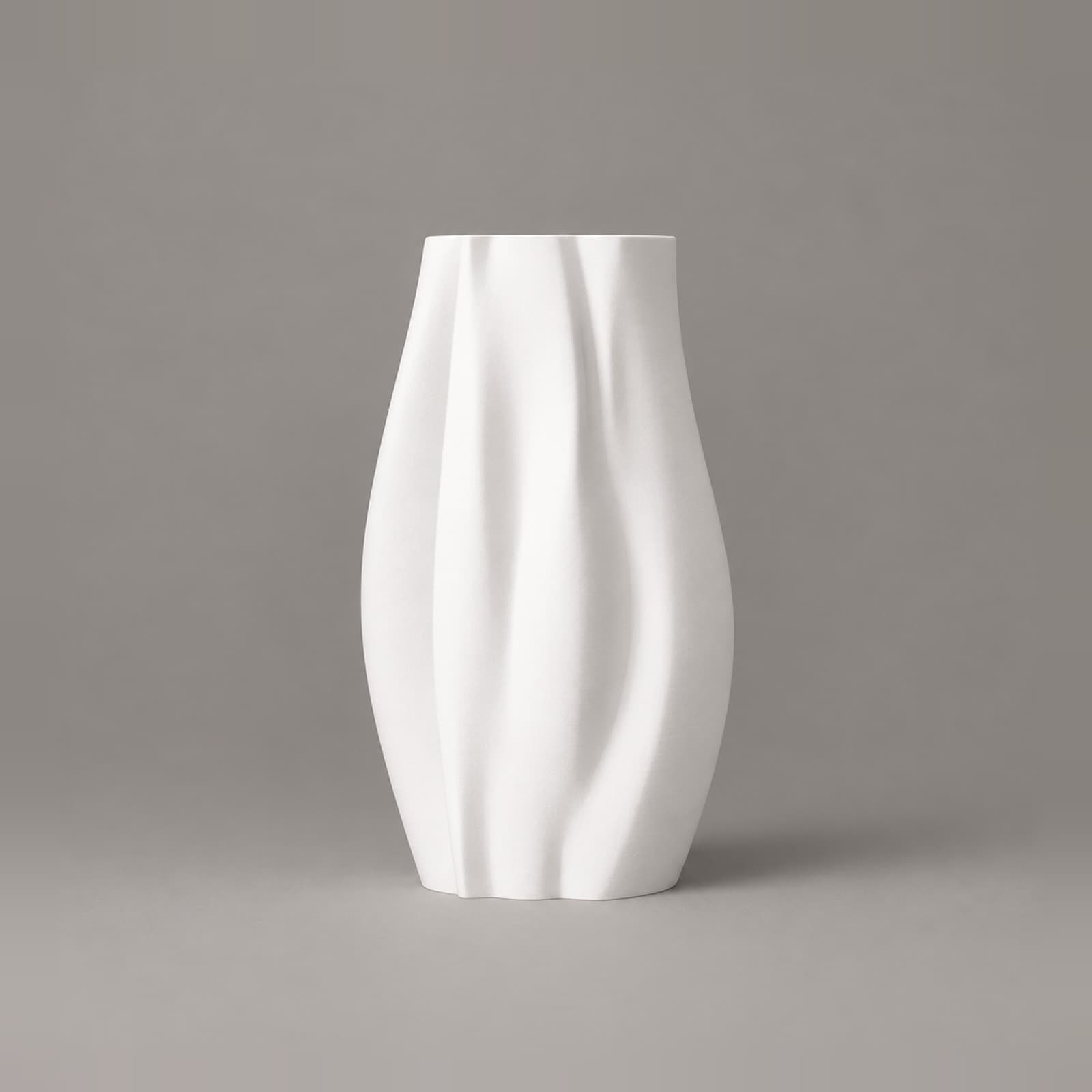 Giravolta – Vase aus weich gedrehten, glatten Flächen aus dem 3D-Druck