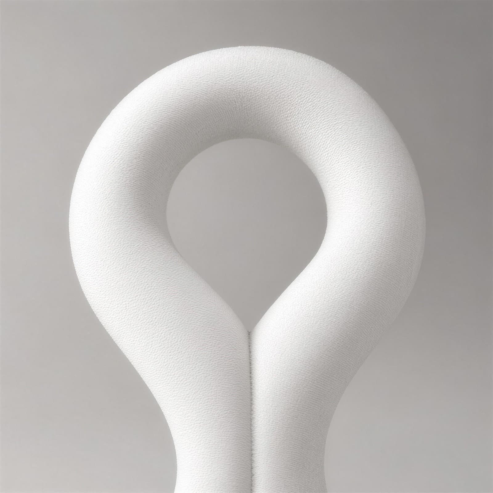 Asola – schlanker Halter aus einer einzigen Rundrohr-Schlaufe aus dem 3D-Druck 3
