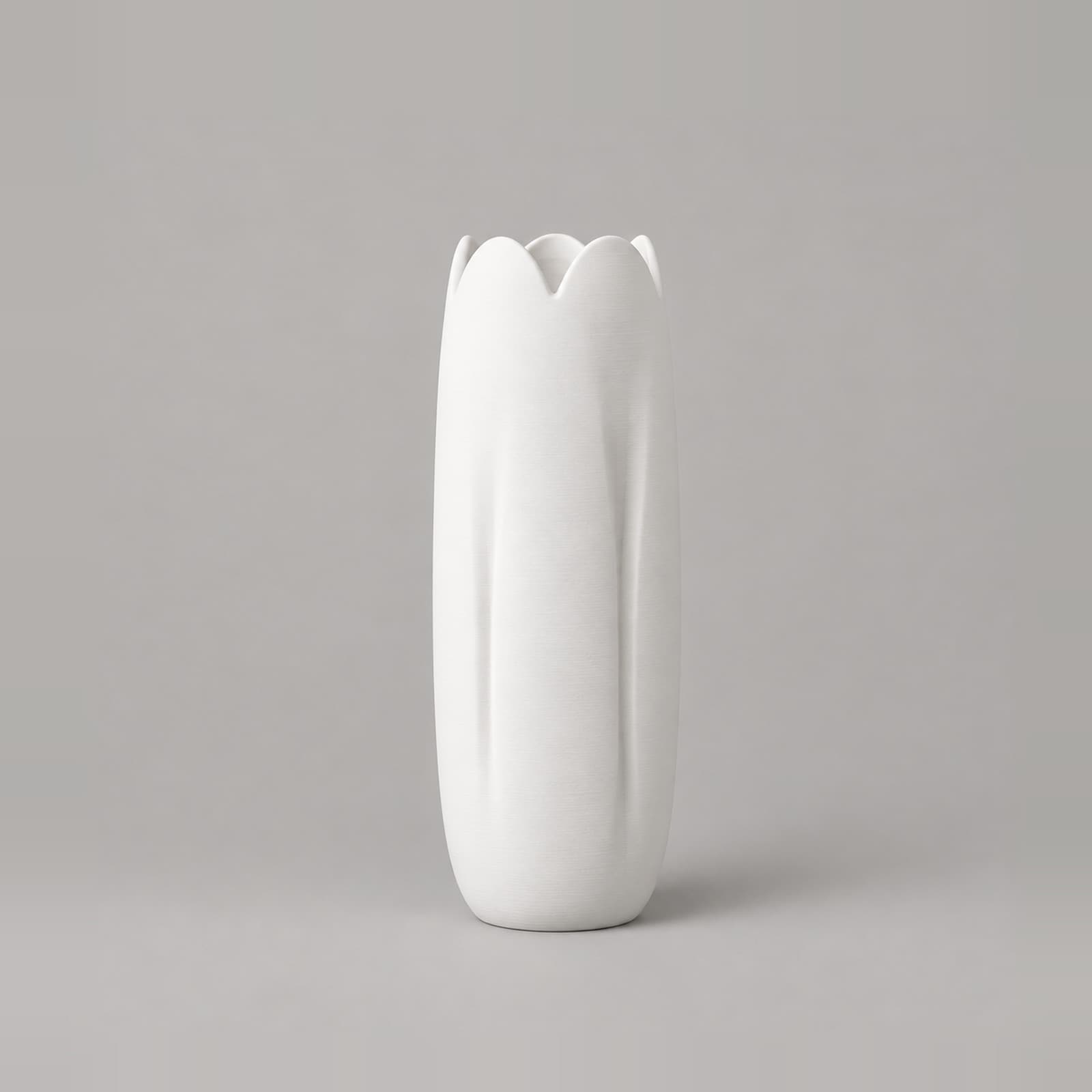 Tulipano – schlanke Vase mit Tulpenrand aus dem 3D-Druck