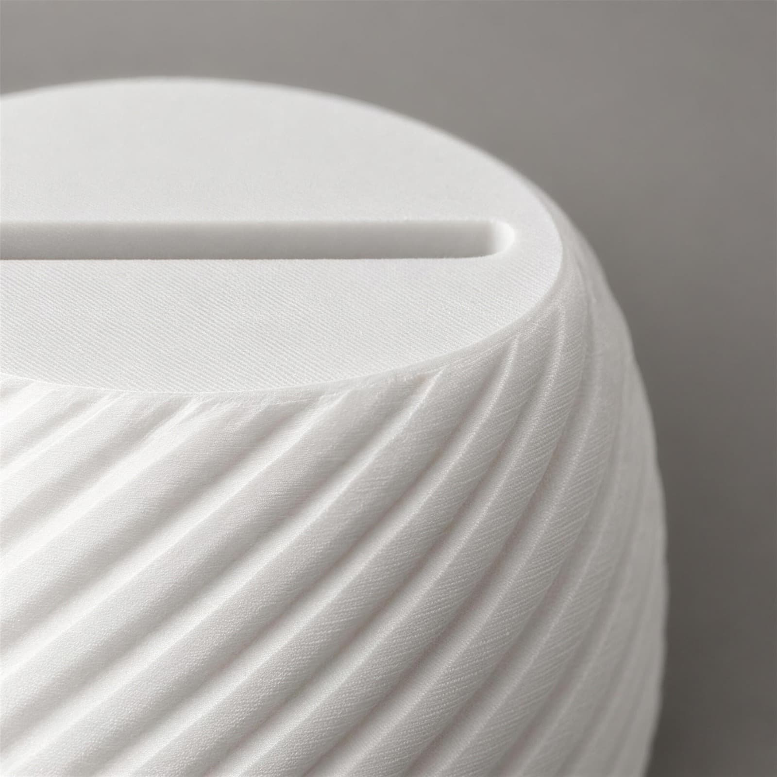 Ricordo – Set aus drei runden Fotohaltern mit Spiralrillen aus dem 3D-Druck 3