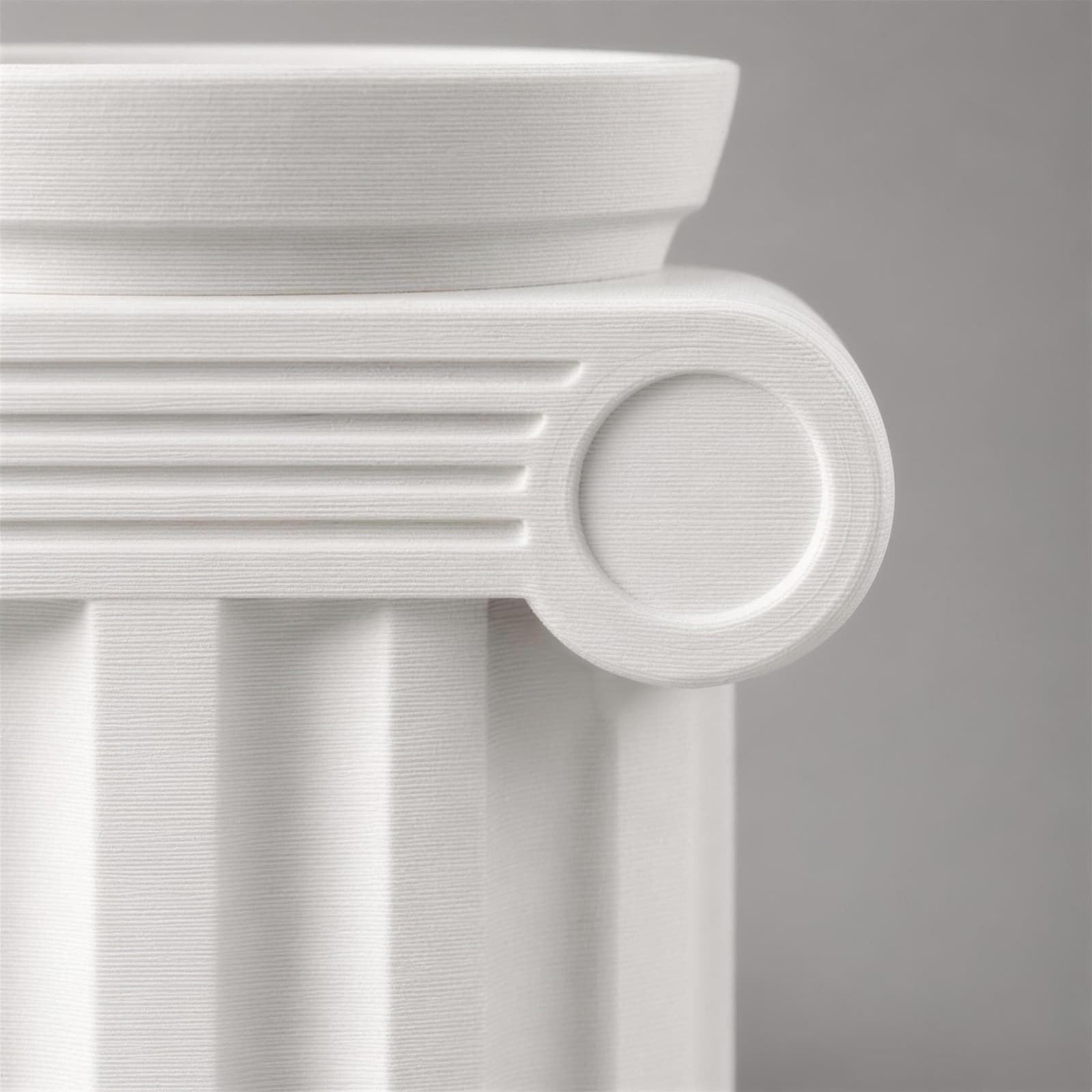 Capitello – Pflanzgefäß in Säulenform mit ionischem Kapitell aus dem 3D-Druck 3
