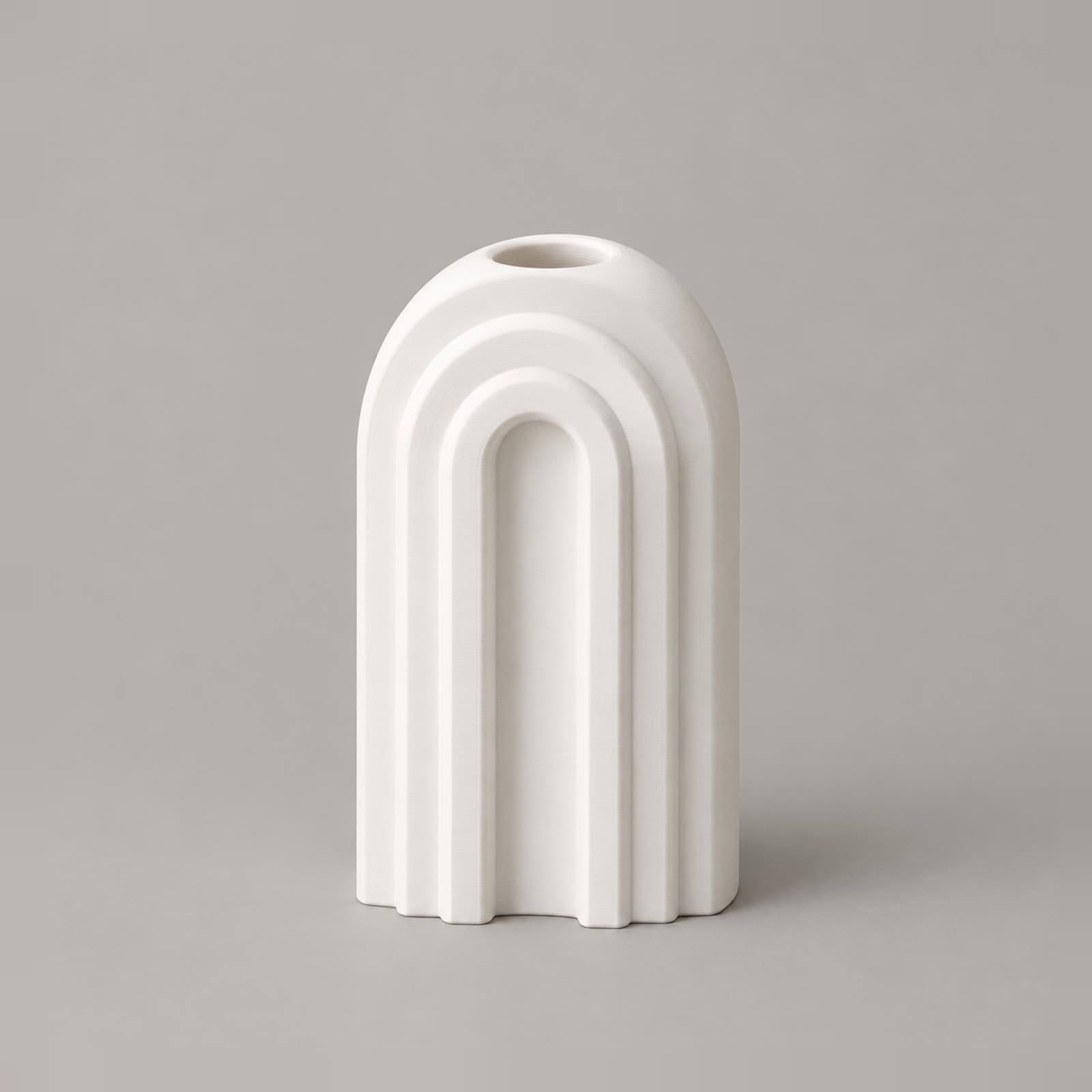 Portale – Bogenvase mit gestuften Bögen aus dem 3D-Druck