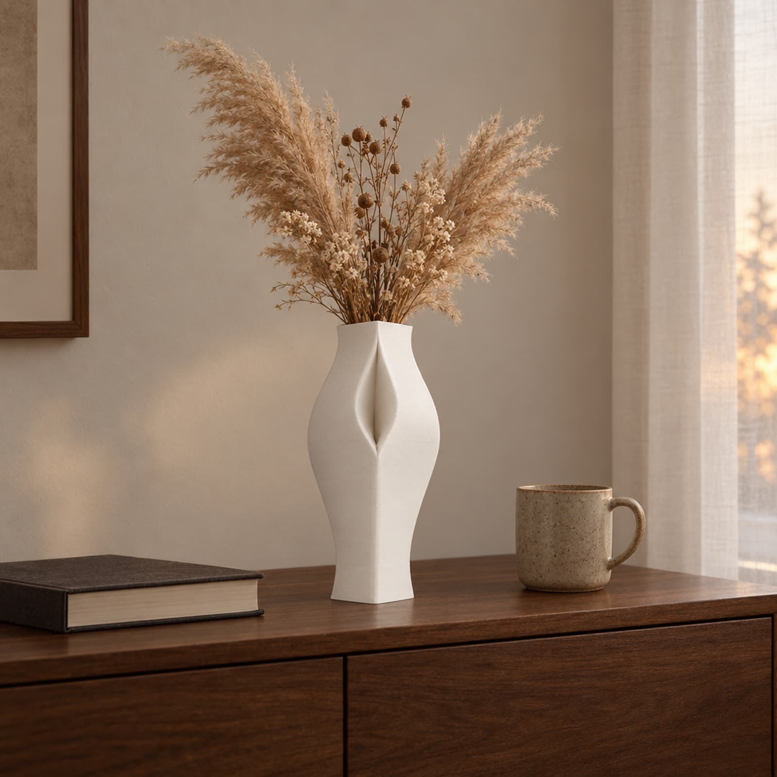 Labbro – Vase mit schlitzförmiger Falte aus dem 3D-Druck 2