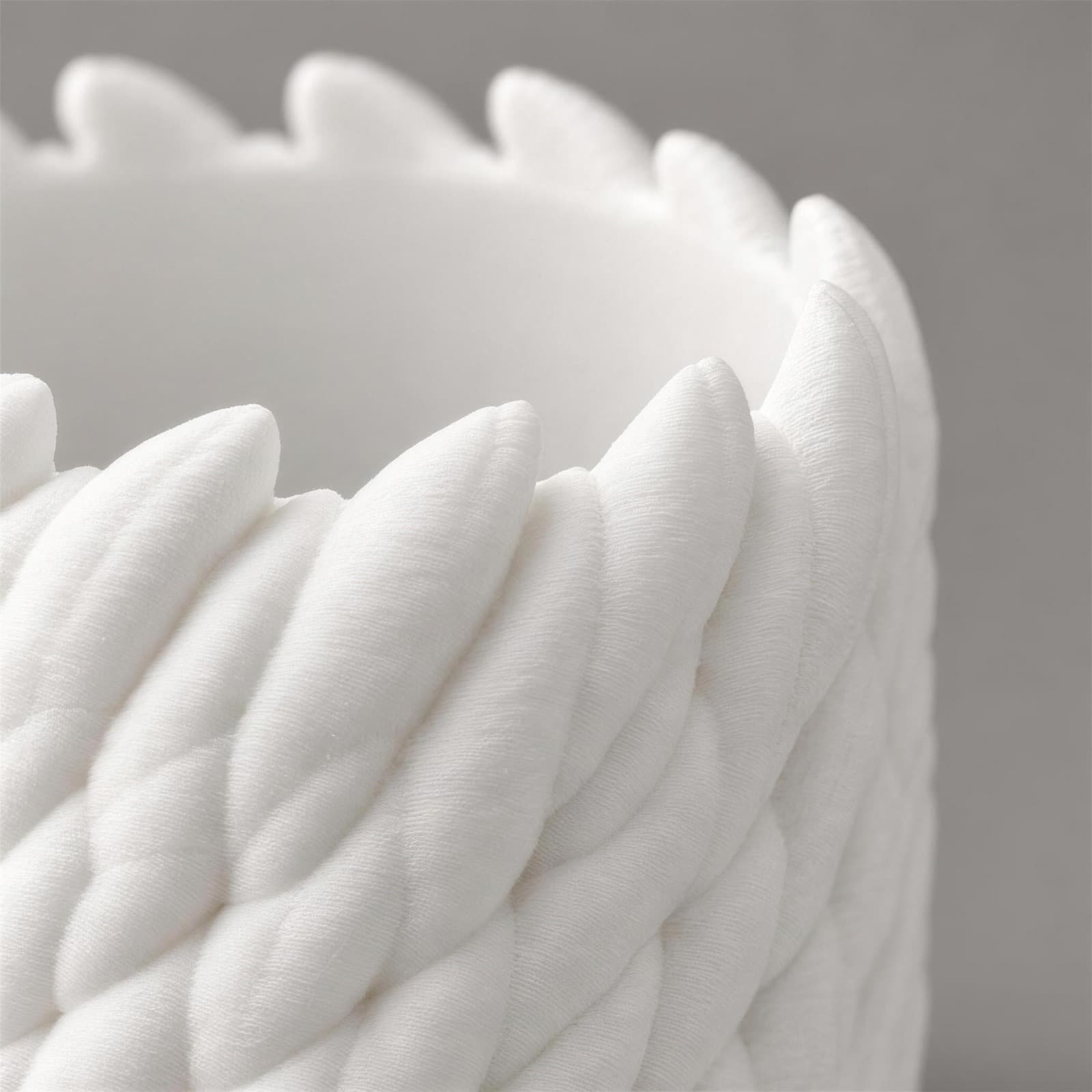 Vongola – großer Übertopf mit Federschuppen aus dem 3D-Druck 3