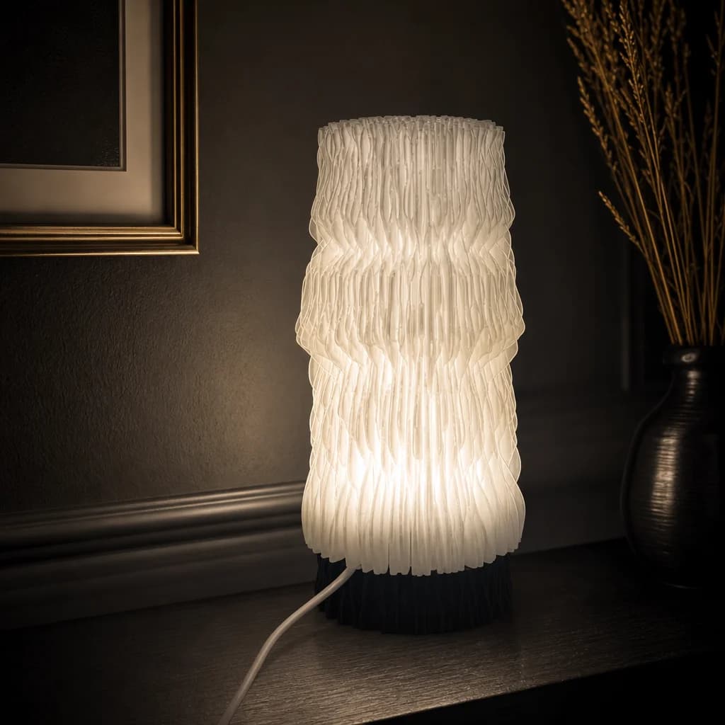 Grana – Tischlampe modern, grobe organische Struktur | Japandi 3