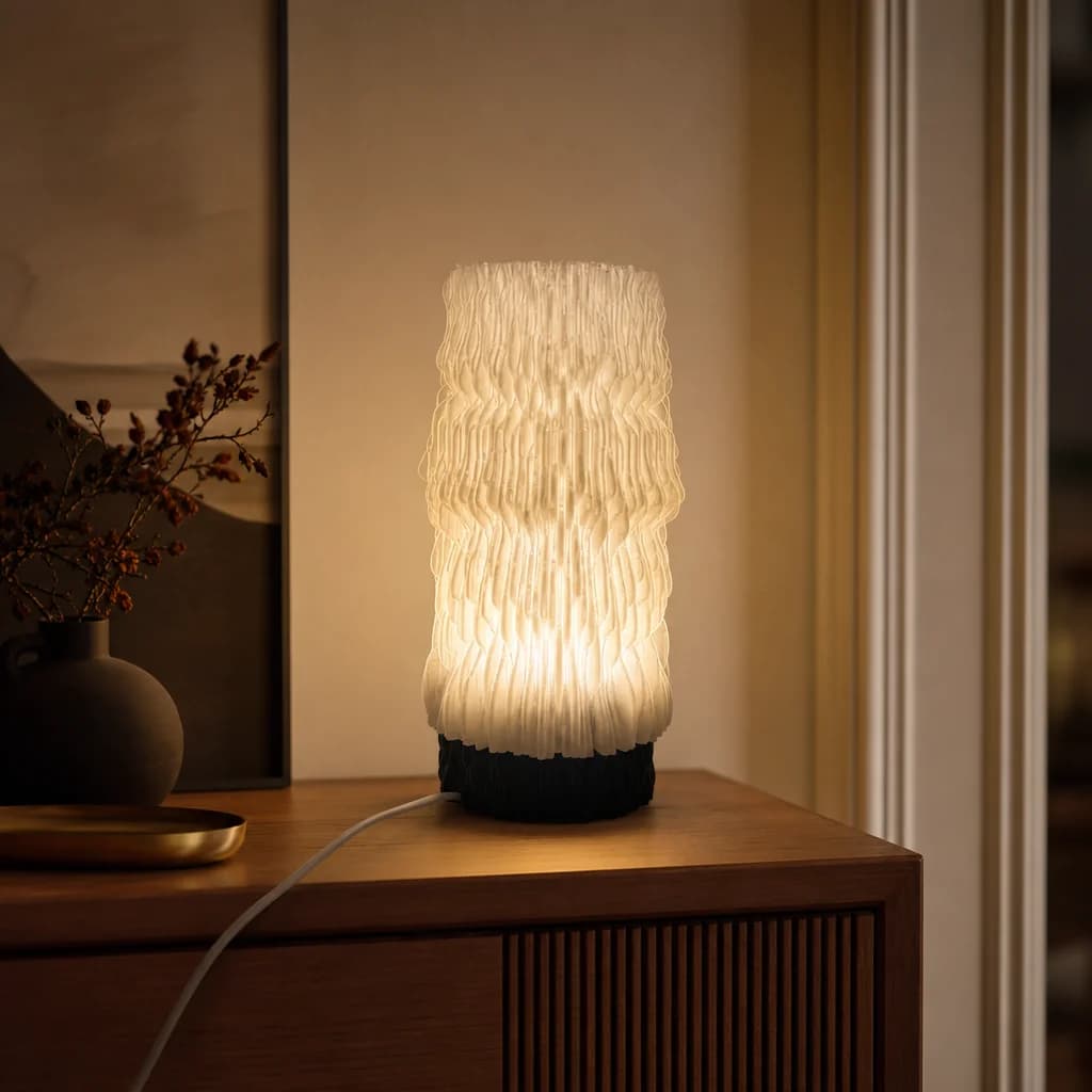 Grana – Tischlampe modern, grobe organische Struktur | Japandi 2