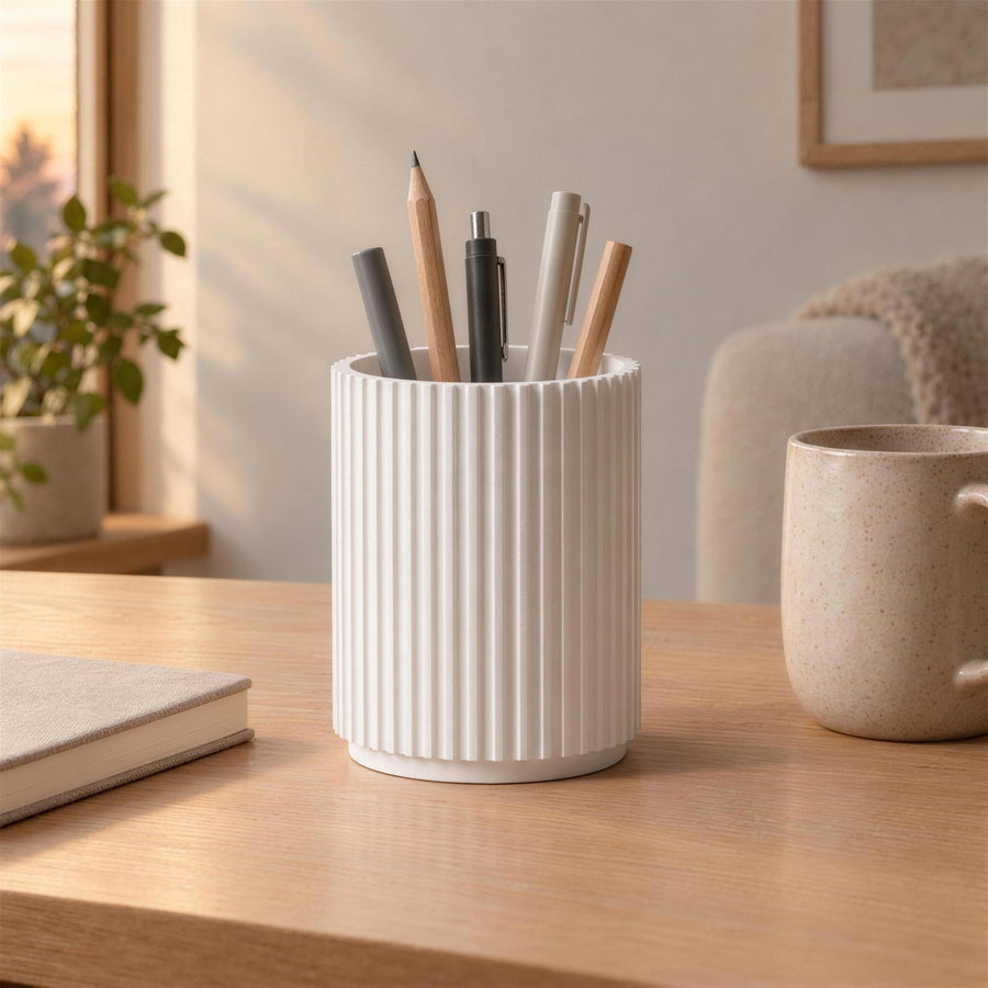Penna – gerippter Stiftehalter aus dem 3D-Druck
