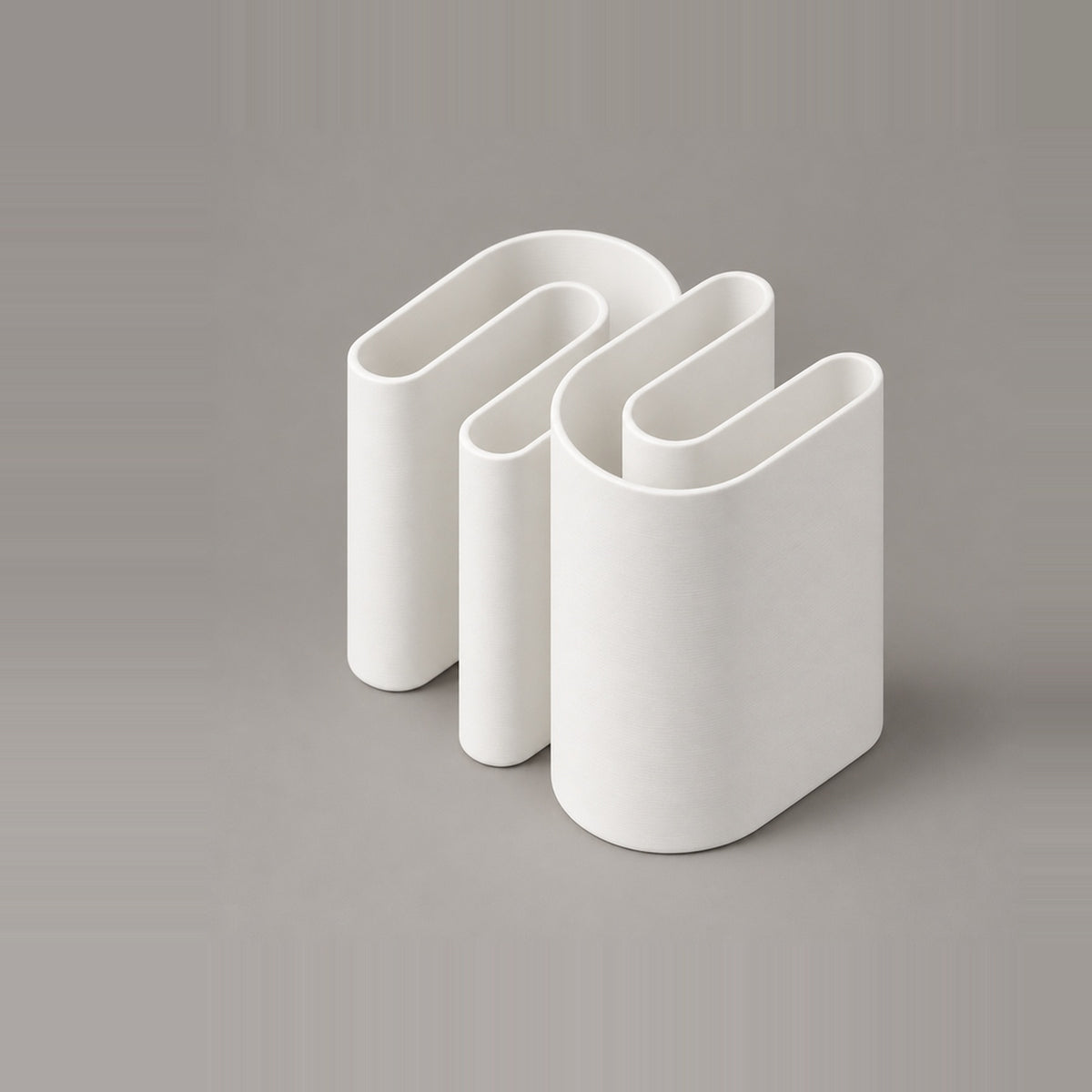 Giunto – Deko Vase 2-teilig für Trockenblumen mit Wellenwänden aus dem 3D-Druck