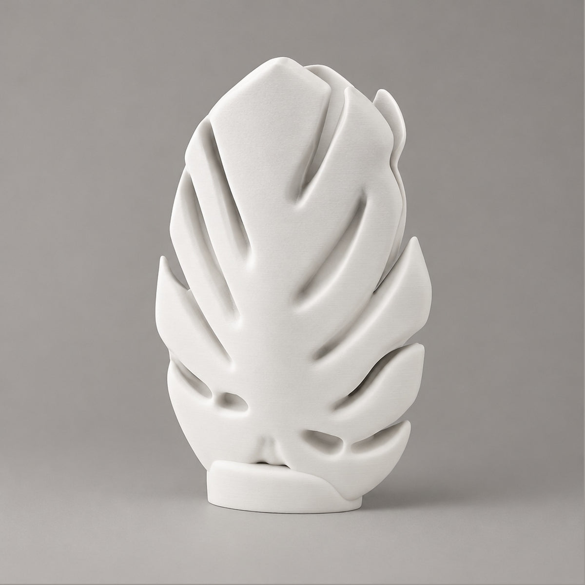 Foglia – Deko Vase für Trockenblumen in Monstera-Blattform aus dem 3D-Druck