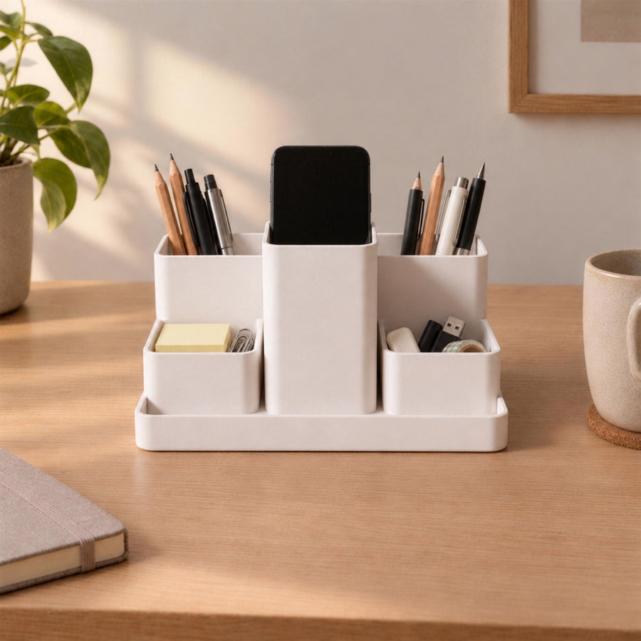 Ufficio – großer Schreibtisch-Organizer mit Geräteablage aus dem 3D-Druck