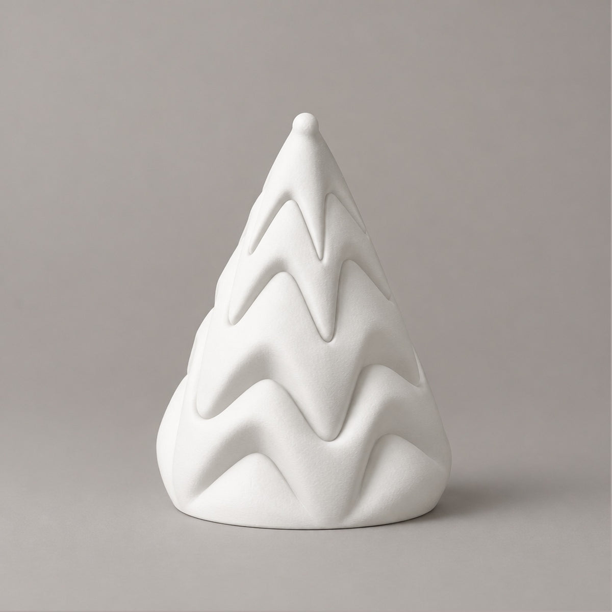 Brina – nordischer Weihnachtsbaum mit fließendem Wellenmuster aus dem 3D-Druck