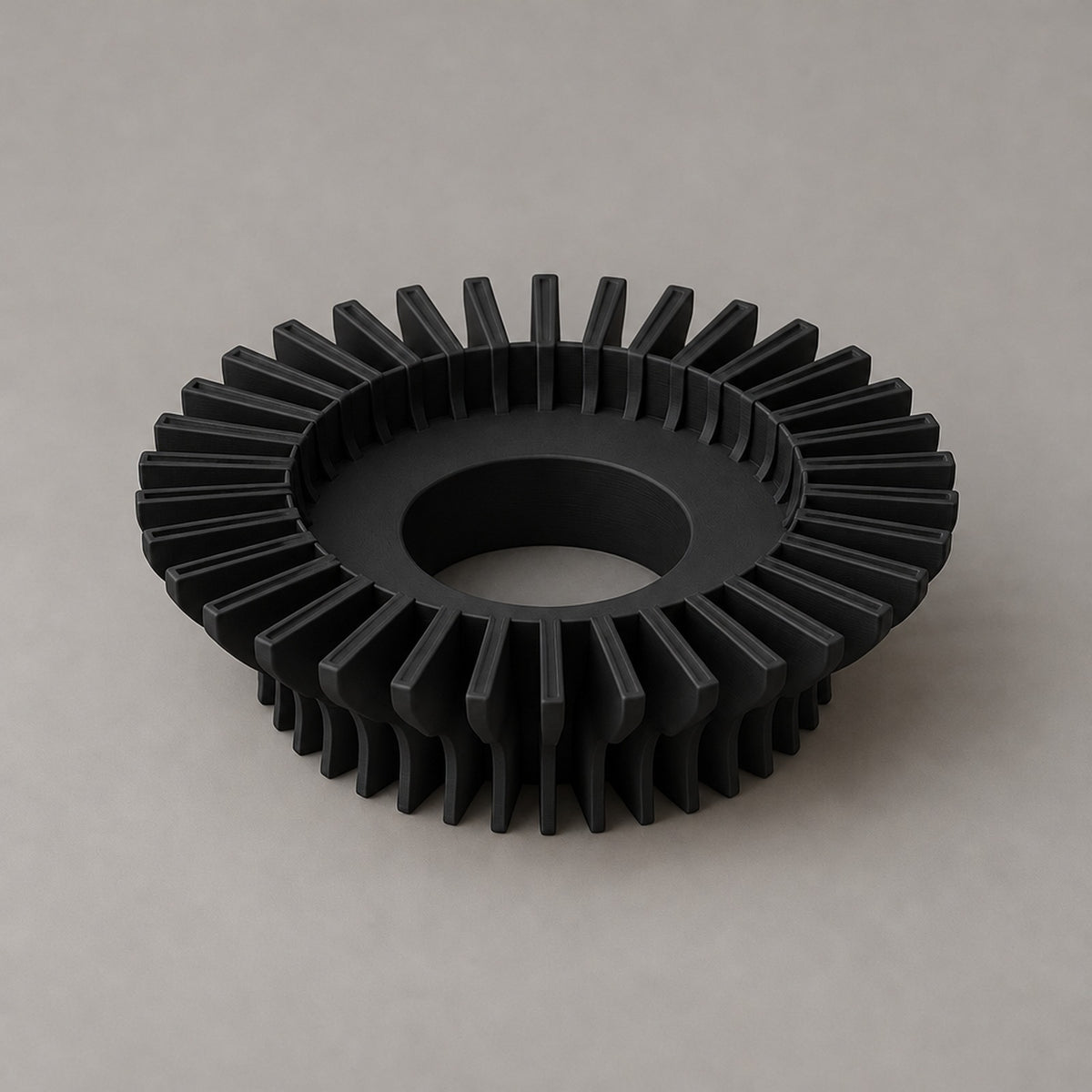 Raggiera – Teelichthalter mit strahlenförmigen Lamellen aus dem 3D-Druck
