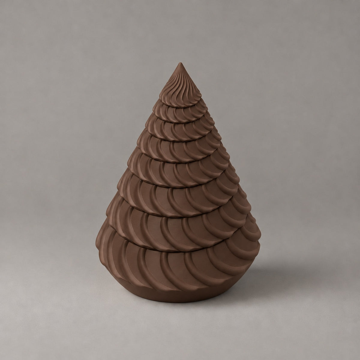 Smerlo – Weihnachtsbaum aus neun gewellten Etagen aus dem 3D-Druck