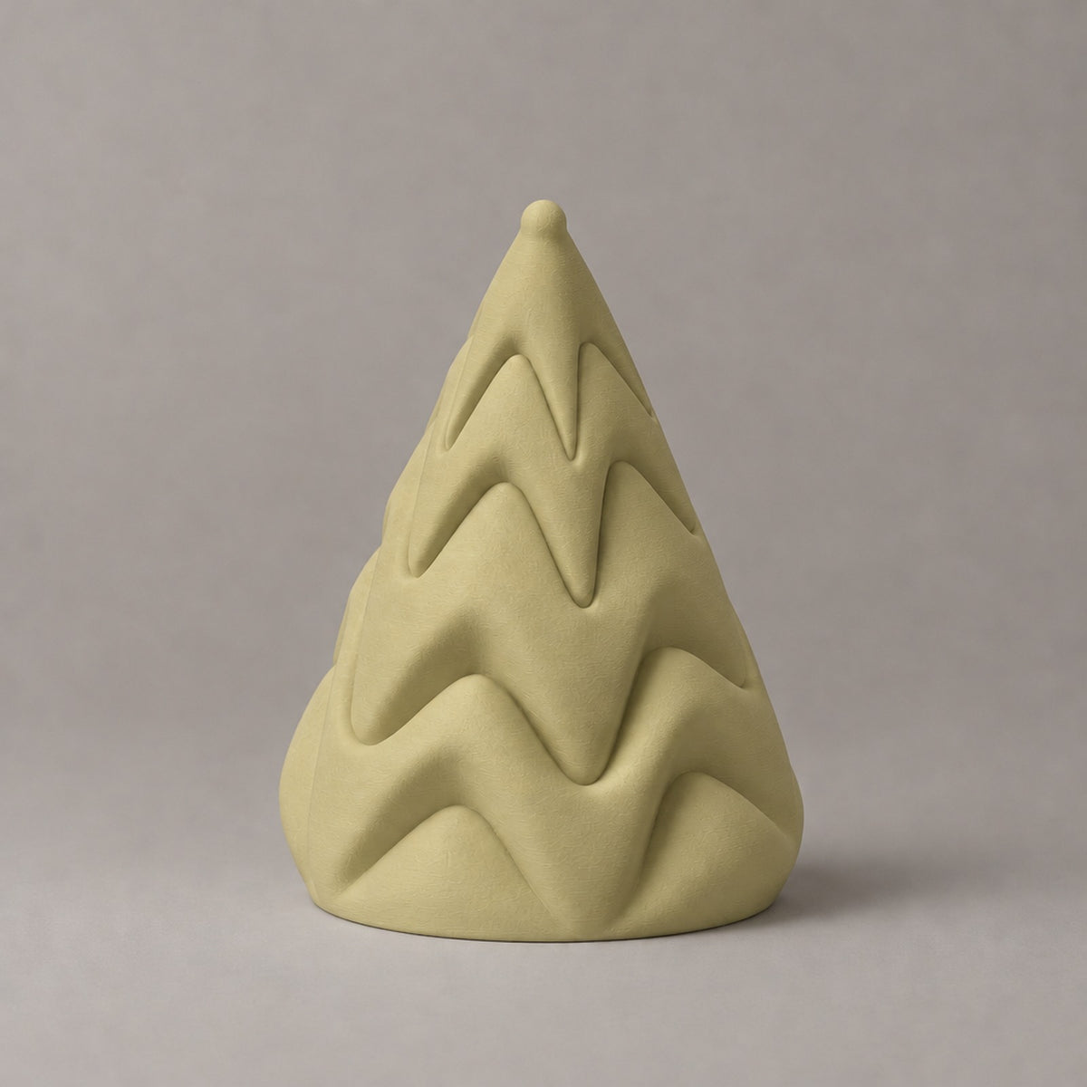 Brina – nordischer Weihnachtsbaum mit fließendem Wellenmuster aus dem 3D-Druck